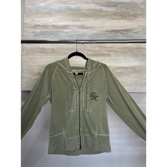 Tommy Hilfiger Y2K Style Olive Green hoodie Size L - Picture 1 of 7